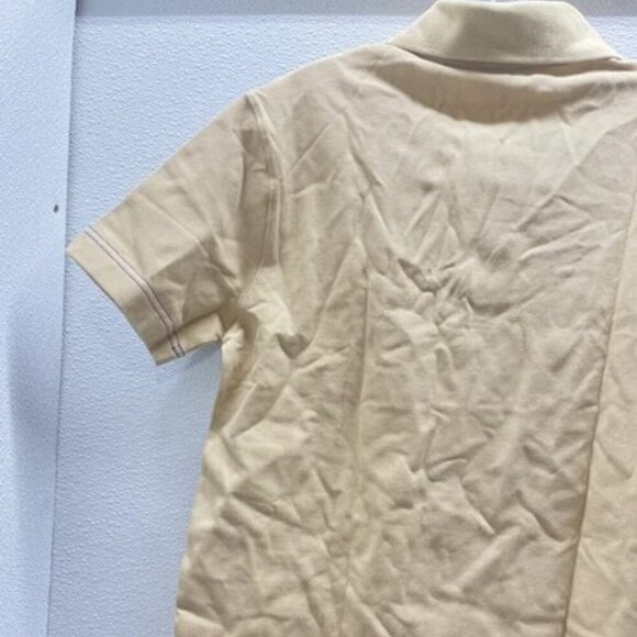 NEW BURBERRY  Cotton Signature Embroidery Polo Shirt Size M BirchBurberry Mens - Picture 4 of 14